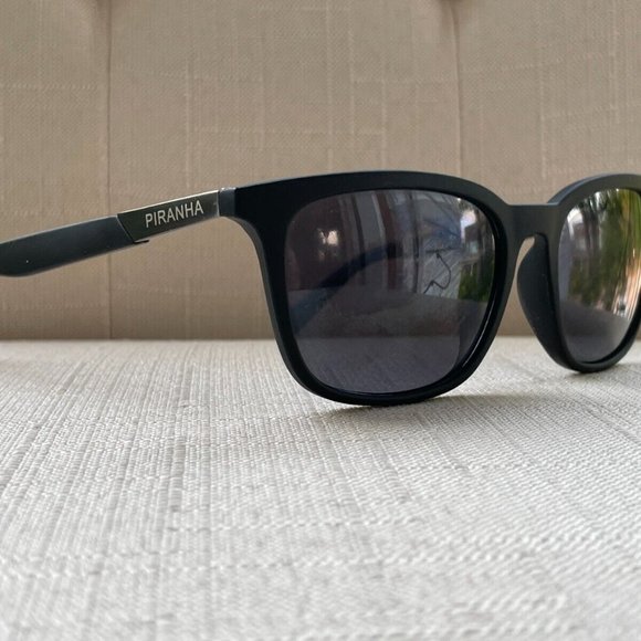 Piranha Men Sunglasses Black Tone Frame Eye Wear Shade PC105 Unisex Sunglasses - Picture 2 of 12